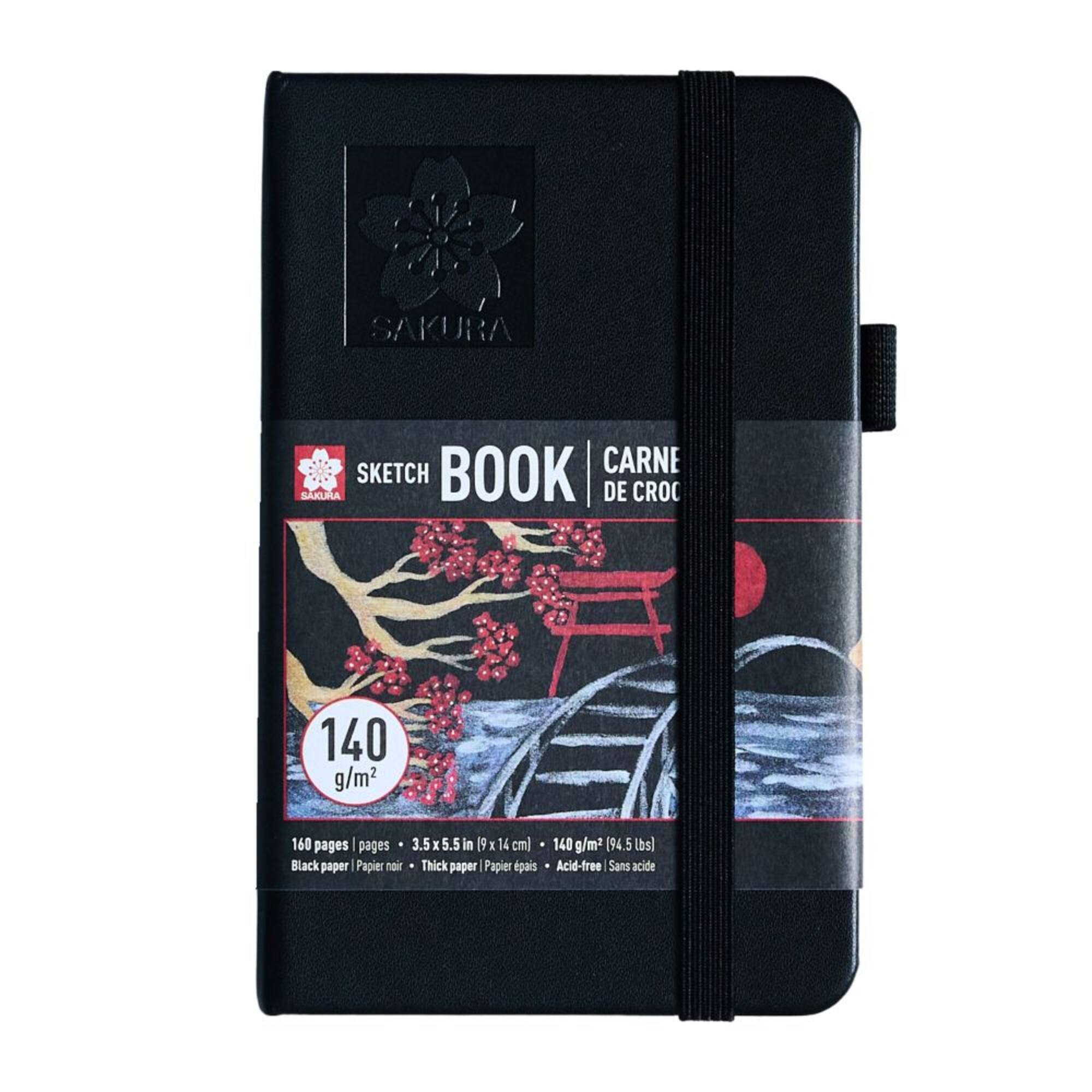 Sakura® 3.5" x 5.5" Black Paper Sketchbook